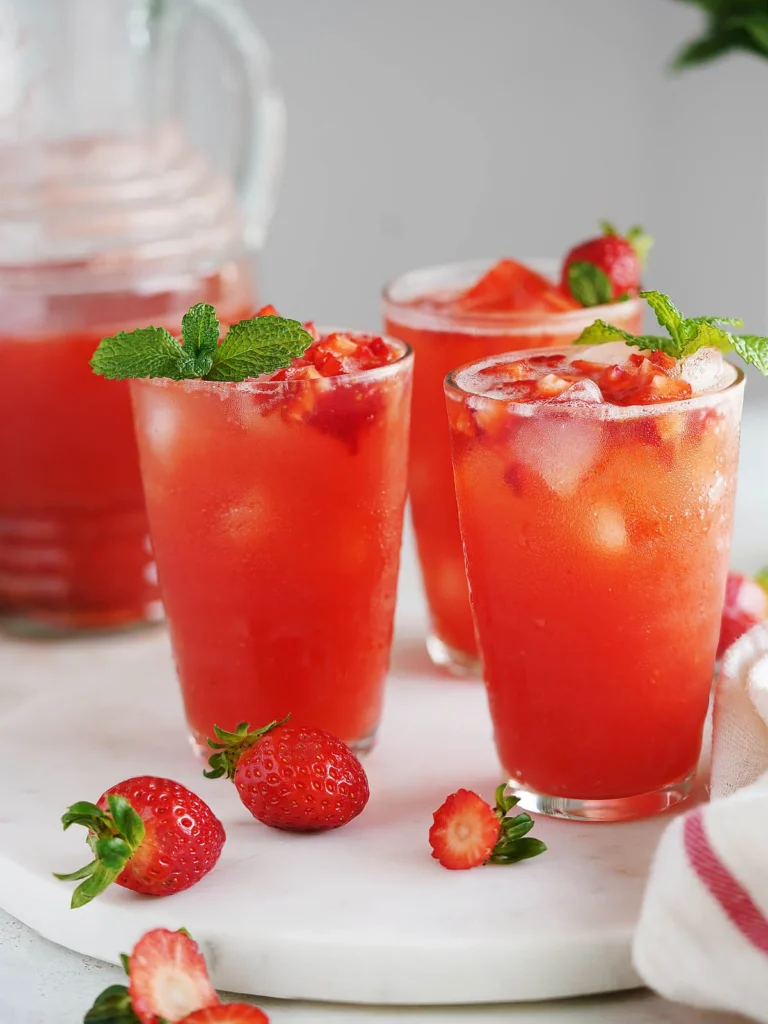agua fresca de fresa receta